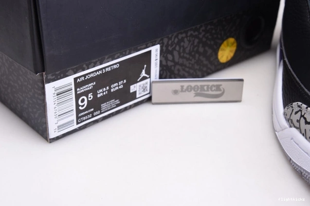 Purple CT8532-050 Court 3 Retro Jordan Black Air 1031